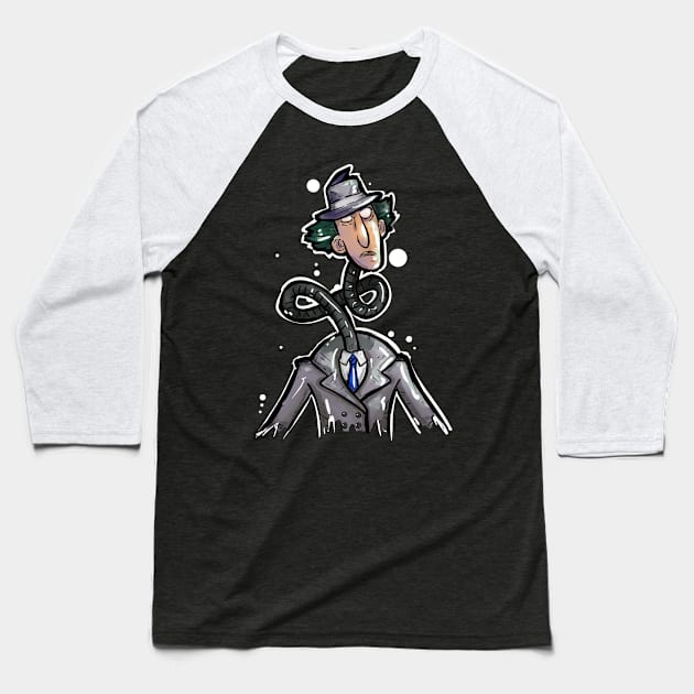 The Inspecta Baseball T-Shirt by Beanzomatic